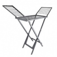 Tendedero Plegable ICO Kebra II de Resina Gris, 20 Metros, 170x55x100 cm