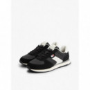 TJM EVA RUNNER MIX MATERIAL BLACK