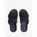 Hilfiger Mix Suede Buckle Sandal Desert  TOMMY HILFIGER