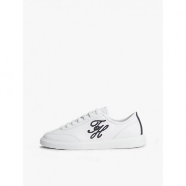 Th Icon Light Sneaker White/space Blue  TOMMY HILFIGER