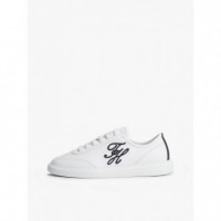 Th Icon Light Sneaker White/space Blue  TOMMY HILFIGER