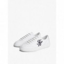 Th Icon Light Sneaker White/space Blue  TOMMY HILFIGER