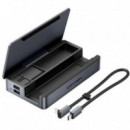 Docking Usb-c para Steam Deck/switch VENTION 2X HDMI 4K/3X USB-A/1X USB-C/1X Usb-c PD/1X RJ45/1X  Microsd