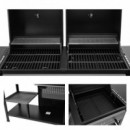 Barbacoa Función  Gas O Carbon  Serie Veleta  3 Fuegos AIRMEC 160X60X117 Cm