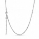 PANDORA San Valentín Cadena en Plata de Ley Eslabones Redondos 399260C00