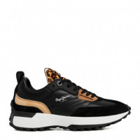 Zapatillas con Detalles en ante con Piel  PEPE JEANS