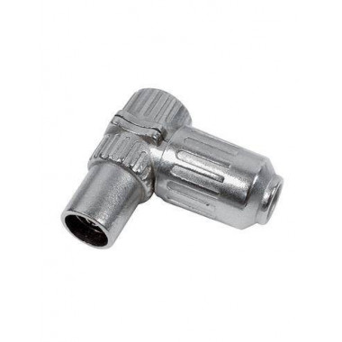 Clavija TV/H Acodada de Metal CON146