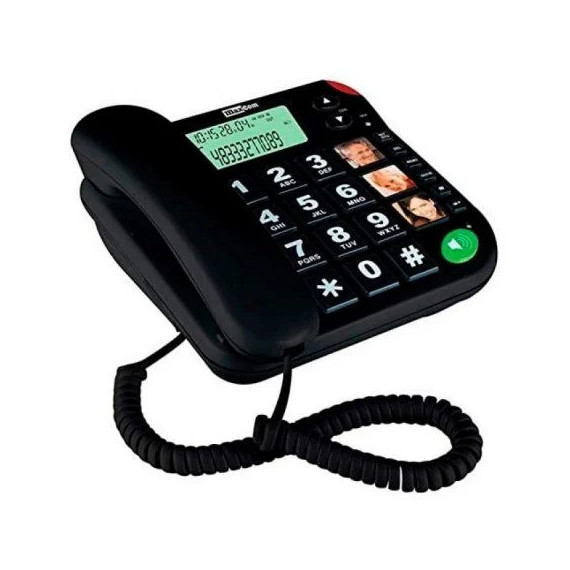TELEFONO FIJO MAXCOM KX-T480 BLACK