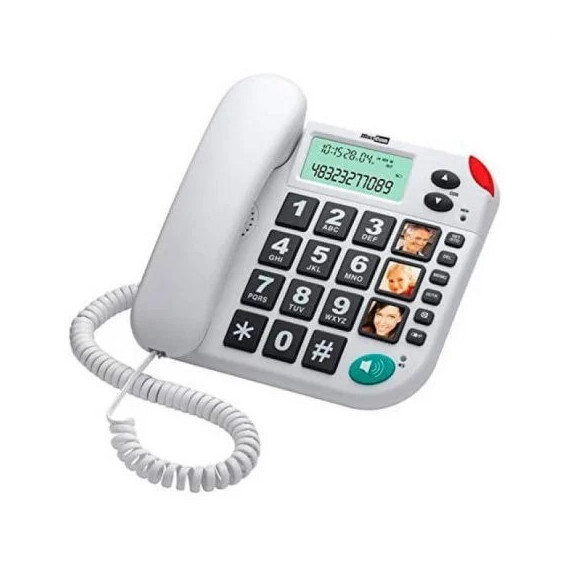 TELEFONO FIJO MAXCOM KX-T480 WHITE