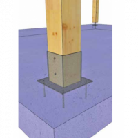 Base Cuadrada Para Viga 101 X 101 Mm - Modelo Hdg