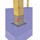 Base Cuadrada Para Viga 101 X 101 Mm - Modelo Hdg