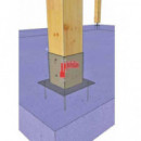 Base Cuadrada Para Viga 101 X 101 Mm - Modelo Hdg