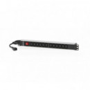 Regleta PDU SALICRU SPS 12F C13/C14 Formato Rack 12x IEC C13 Entrada IEC C14 680CA000002