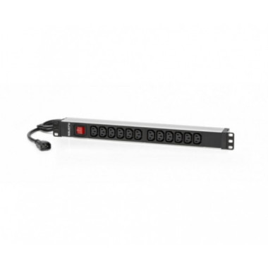 Regleta PDU SALICRU SPS 12F C13/C14 Formato Rack 12x IEC C13 Entrada IEC C14 680CA000002