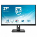 Monitor Philips 272S1AE/00 IPS Ergonómico 27" Full HD con HDMI, DP, DVI, VGA Negro