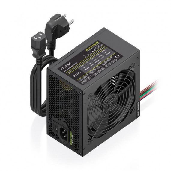 Fuente AISENS ATX 2.0 500W 12cm Negra (ASPC-500ATX-PSEBK)