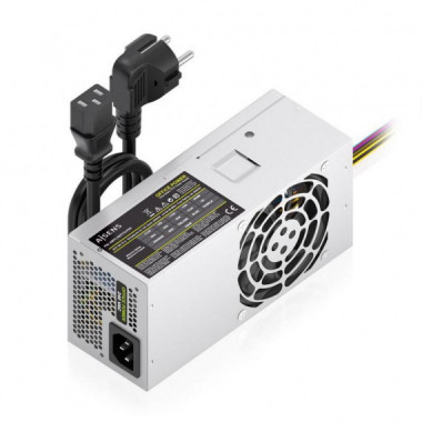 Fuente AISENS TFX 500W 8cm Plata (ASPC-500TFX-PSE)