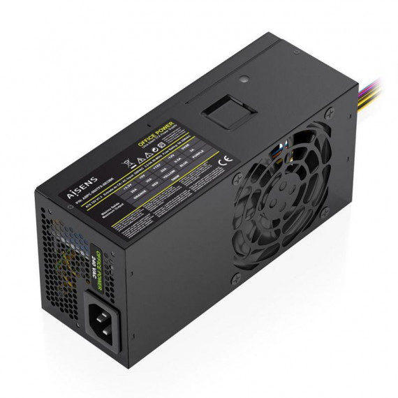 Fuente AISENS TFX 500W 8cm 20+4 pin ATX Negra (ASPC-500TFX-SEOBK)