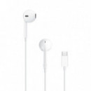 Apple Auriculares con Micro y Mando Earpods Usb-c Oem  MTJY3ZM-A/ Original Apple/ Intraauricular/ sin Caja  APPLE