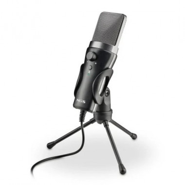 MICROFONO NGS MS120USB USB TRIPODE BLACK