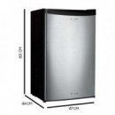 Mini Frigorífico Inox de 83CM Alto y 47CM Ancho 90L  CECOTEC