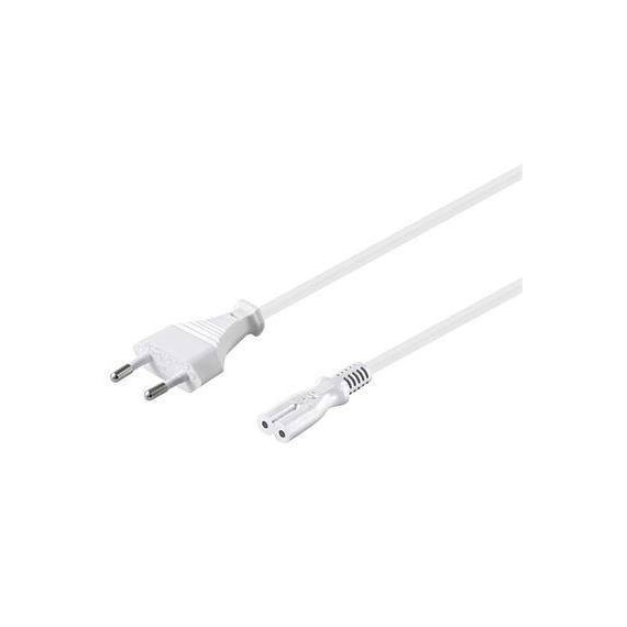 NIMO Cable Alimentacion 3MTRS Tipo 8 Blanco WIR1037