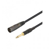 NIMO Cable Audio Xlr Canon/m a Jack 6.3MM/M Mono 2MTRS WIR398
