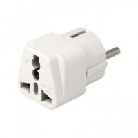 Enchufe Adaptador Ingles/h Europeo/m Schuko Blanco/negro  LALO