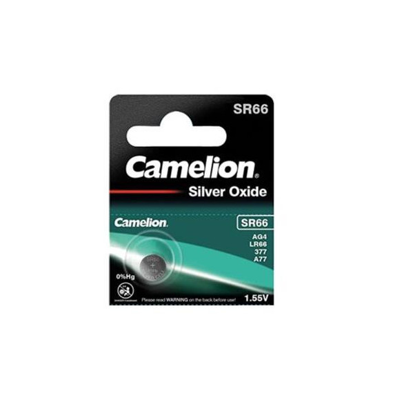 CAMELION Pila Boton 377/SR66/AG4 Oxido Plata 1.55V