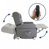 Sillón Elevador Eléctrico | Reclinable Gris  KMINA