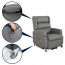 Sillón Elevador Eléctrico | Reclinable Gris  KMINA