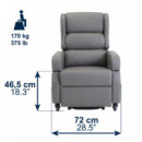 Sillón Elevador Eléctrico | Reclinable Gris  KMINA