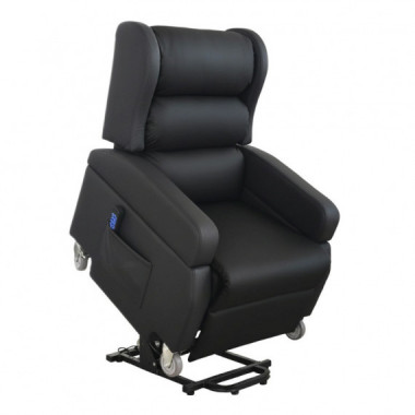 Sill&oacute;n Elevador El&eacute;ctrico | Reclinable Negro  KMINA