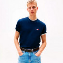 Camiseta de Cuello Redondo con Parche Tonal  TOMMY HILFIGER