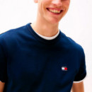 Camiseta de Cuello Redondo con Parche Tonal  TOMMY HILFIGER