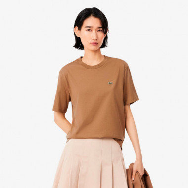 Camiseta de Corte Holgado de Algod&oacute;n Suave  LACOSTE