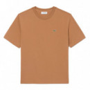 Camiseta de Corte Holgado de Algodón Suave  LACOSTE