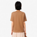 Camiseta de Corte Holgado de Algodón Suave  LACOSTE