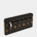 Cartera Emelie Logo Large Zip  GUESS