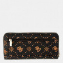 Cartera Emelie Logo Large Zip  GUESS