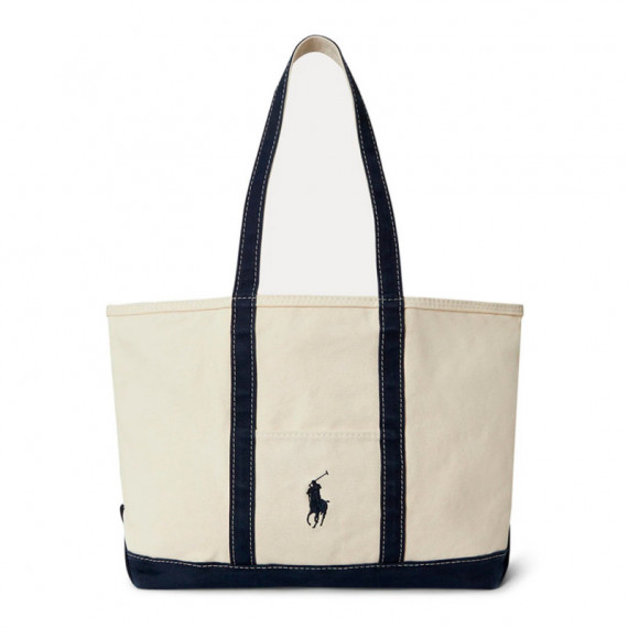 Bolso Tote de Loneta con Big Pony  RALPH LAUREN