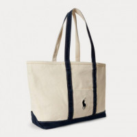 Bolso Tote de Loneta con Big Pony  RALPH LAUREN