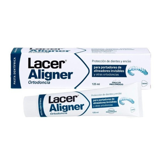 LACER Aligner Ortodoncia Pasta Dentifrica sin Coloracion 1 Tubo 125 Ml Sabor Menta