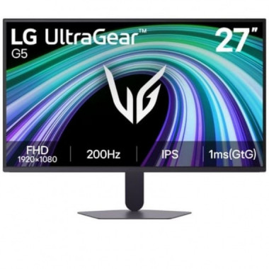 LG Monitor Ultragear G5 27G523B-B 27" Negro Dp / HDMI / / Full Hd/ 1MS/ 200HZ/ Ips/ Vesa