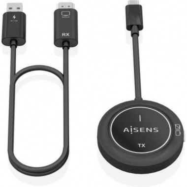 AISENS Adaptador / Transmisor de Video Inalambrico USB Tipo-c - HDMI AISENS ASWL-H2KC30M003-BK