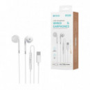 UNICO Auriculares Cable Tipo-c Semi In-ear Micro Blanco