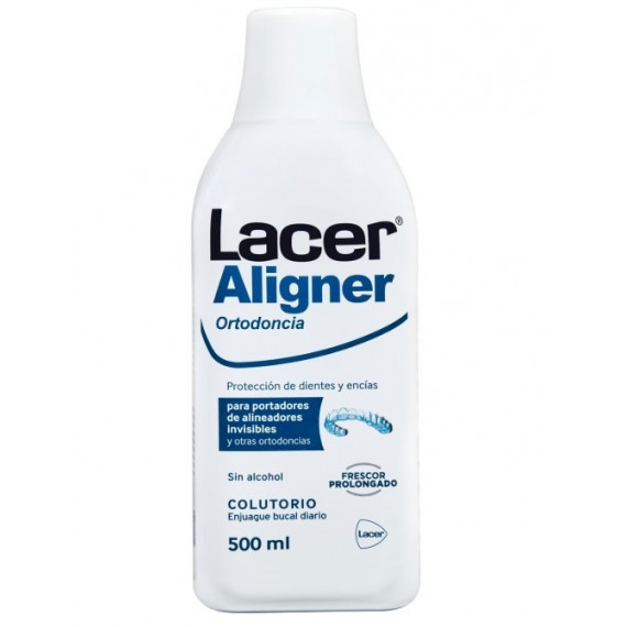 LACER Aligner Ortodoncia Colutorio 1 Botella 500 Ml Sabor Menta