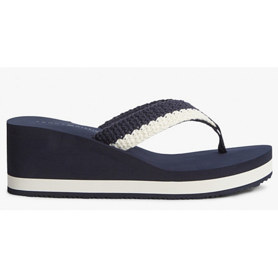 TOMMY HILFIGER - Th Wedge Crochet Summer Sandal - DW6 - F|FW0FW09420/DW6