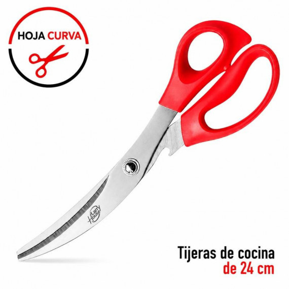 Tijera de Cocina Curva LARRYHOUSE 24 Cm