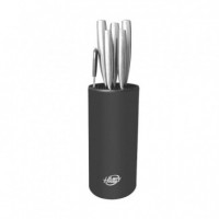 Juego de Cuchillos Inox con Bloque Organizador LARRYHOUSE 7 Pcs